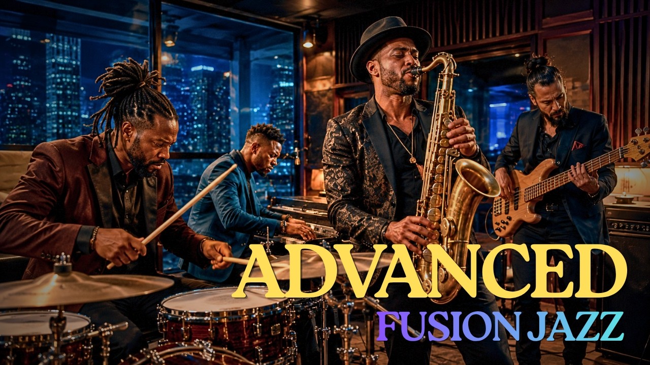 Advanced Fusion Jazz &ndash; Complex Groove, Guitar & Sax | Late Night Lounge