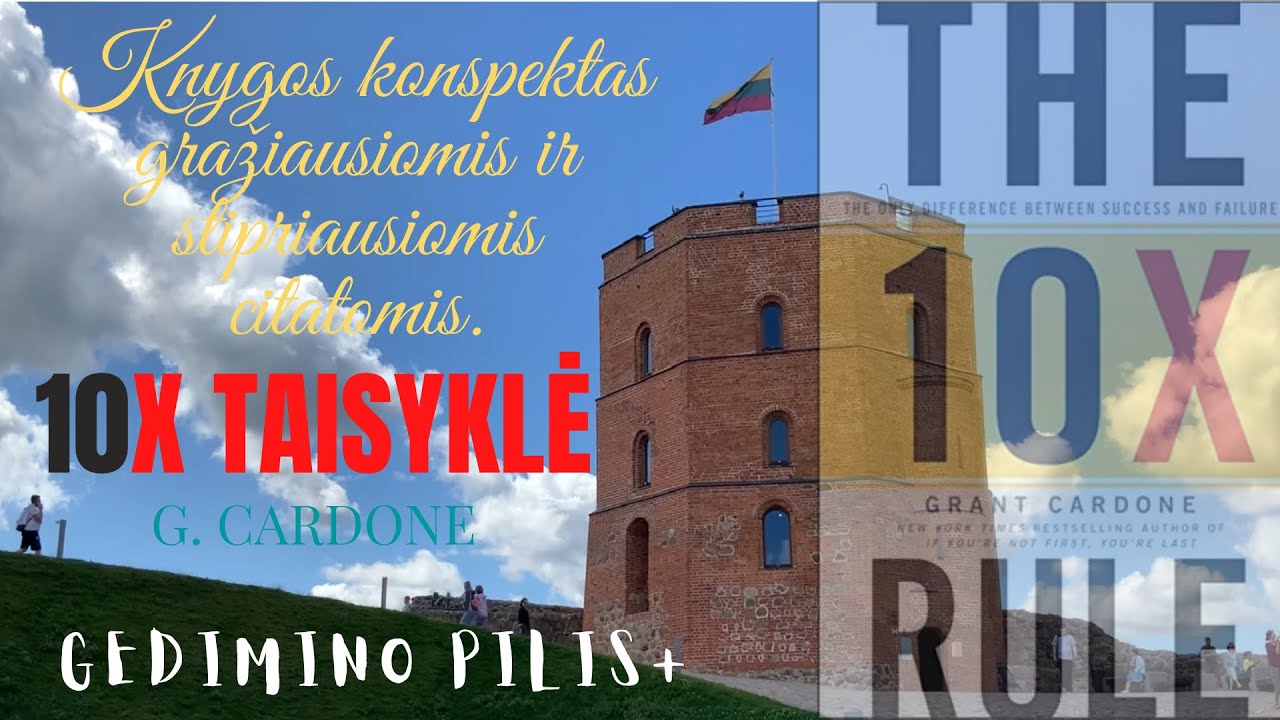 10X TAISYKLĖ. GRANT CARDONE. KNYGA SU KAVA. KNYGOS KONSPEKTAS CITATOMIS. GEDIMINO PILIES+ FONE.