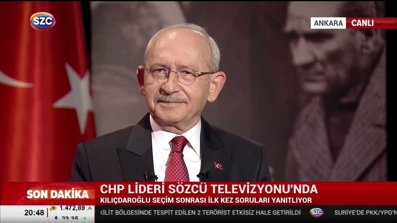 CHP GENEL BAŞKANI KEMAL KILIÇDAROĞLU - SÖZCÜ TV YAYINI 09/06/2023