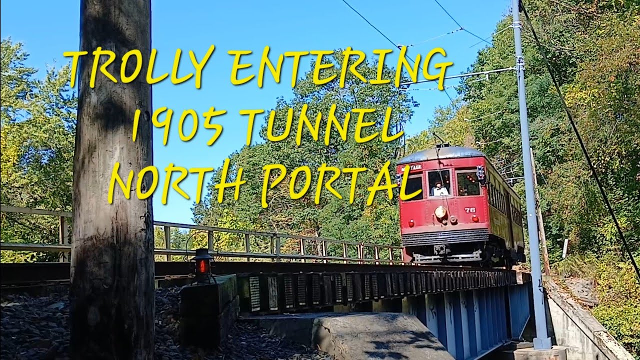 TROLLY ENTERING 1905 TUNNEL NORTH PORTAL