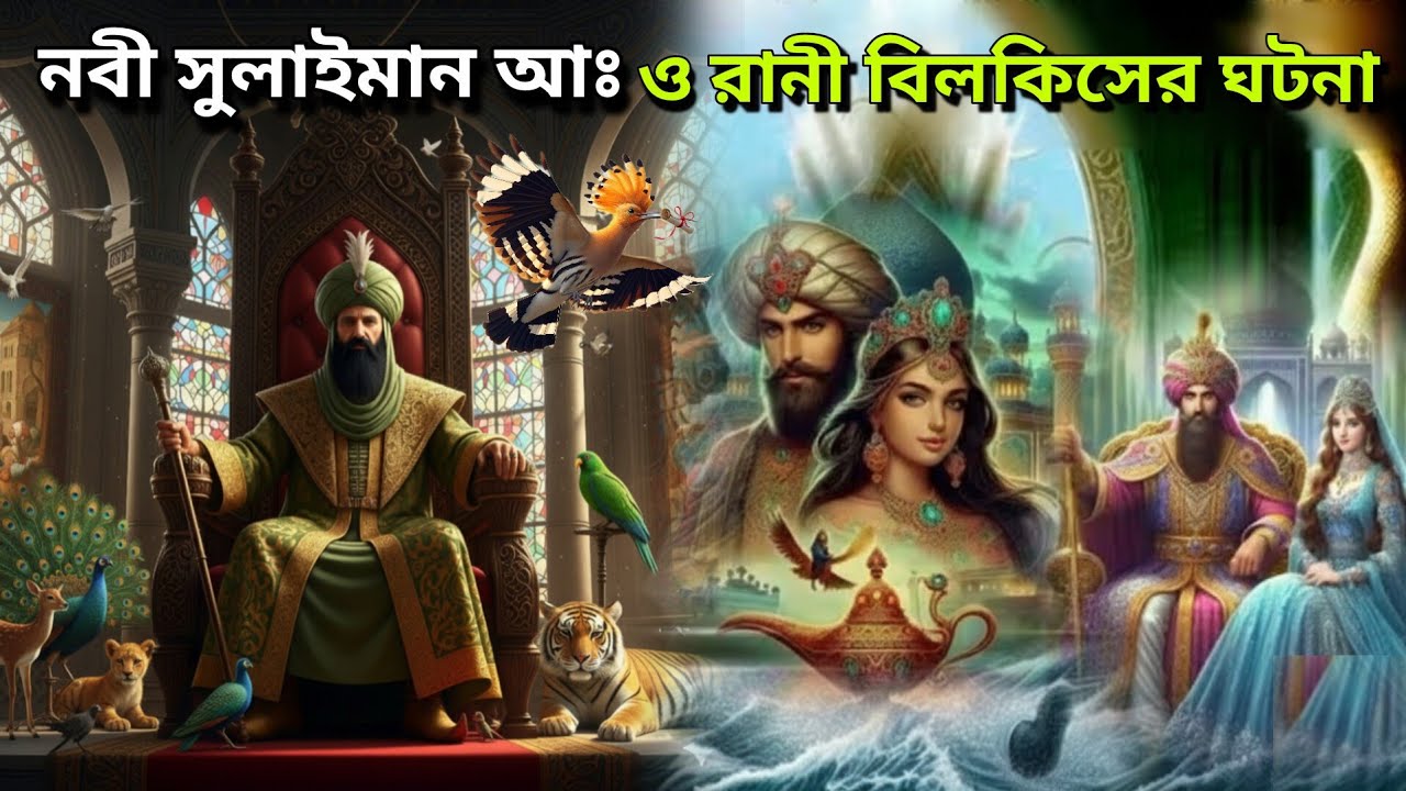 নবী সুলাইমান আঃ ও রানী বিলকিস এর অলৌকিক ঘটনা| ইসলামিক কাহিনি | ইসলামিক ভিডিও | #রানী_বিলকিস_এর_ঘটনা​