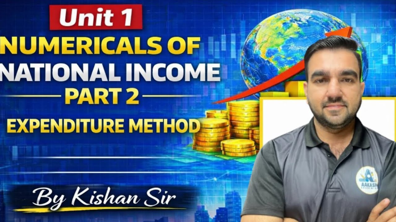 UNIT 1  NATIONAL INCOME NUMERICALS PART 2 ll class 12 by Kishan sir 🔥 #economics 