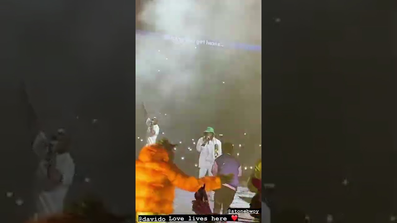 Davido and stonebwoy performance at the O2 arena