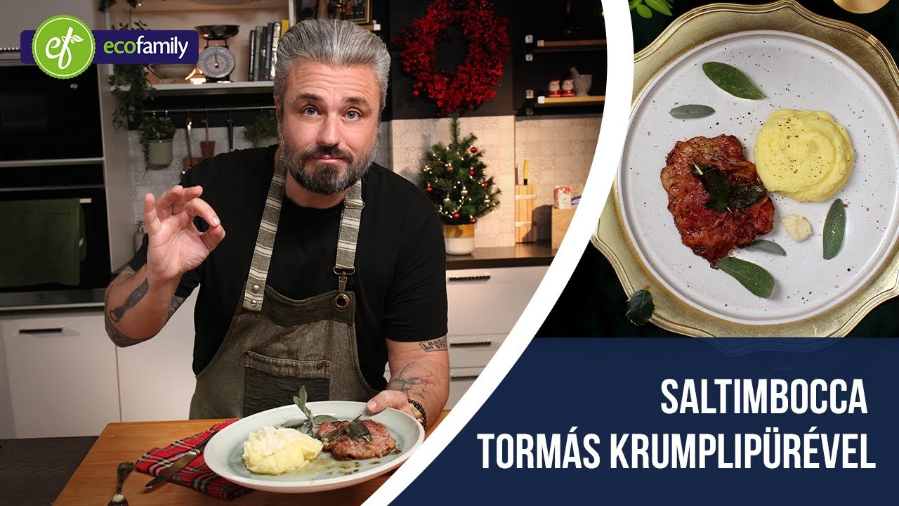 Eredeti saltimbocca tormás krumplipürével