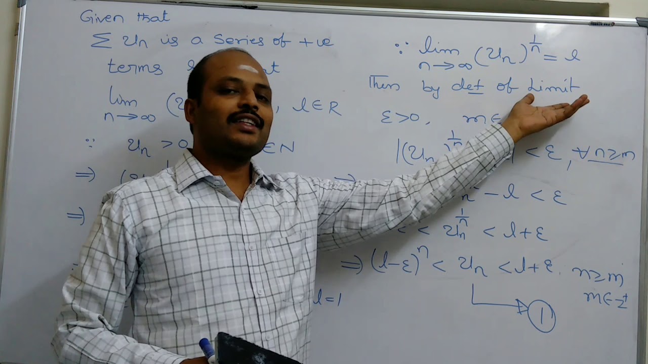 REAL ANALYSIS-INFINITE SERIES-10:CAUCHY N th ROOT TEST