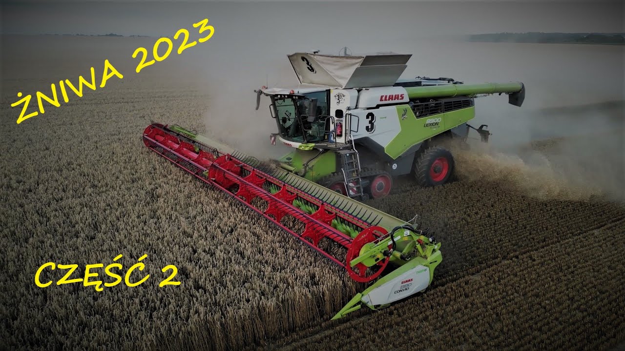 Żniwa 2023 cz.2  |4x CLAAS LEXION 8900| BIG HARVEST IN POLAND| Kombinat Rolny Kietrz