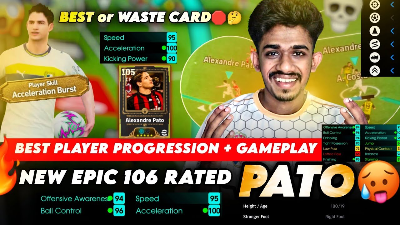 New 106 Epic Pato insane First impression😍🥵🥶 Beast or Waste card 🤔 in Efootball26 📈 Speed & Finish💀💀