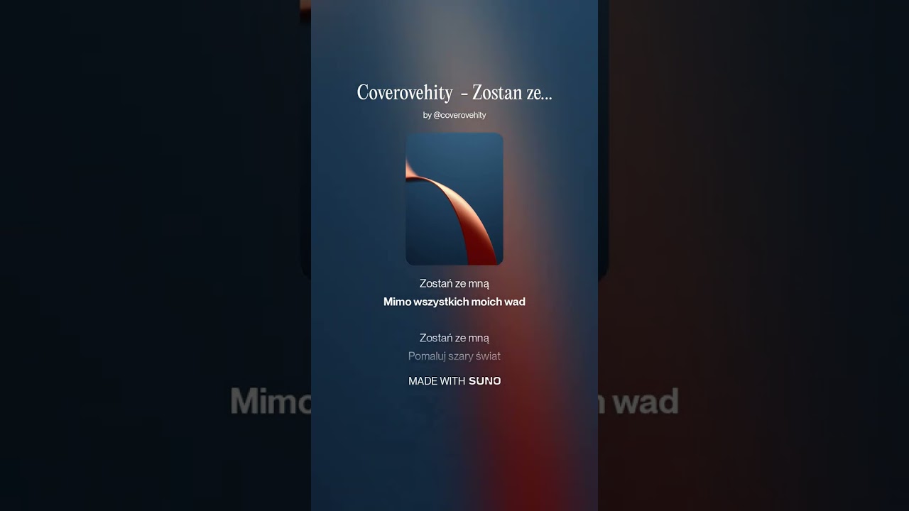 Coverovehity  -  Zostan ze mna ( Cover - Universe - Swing )