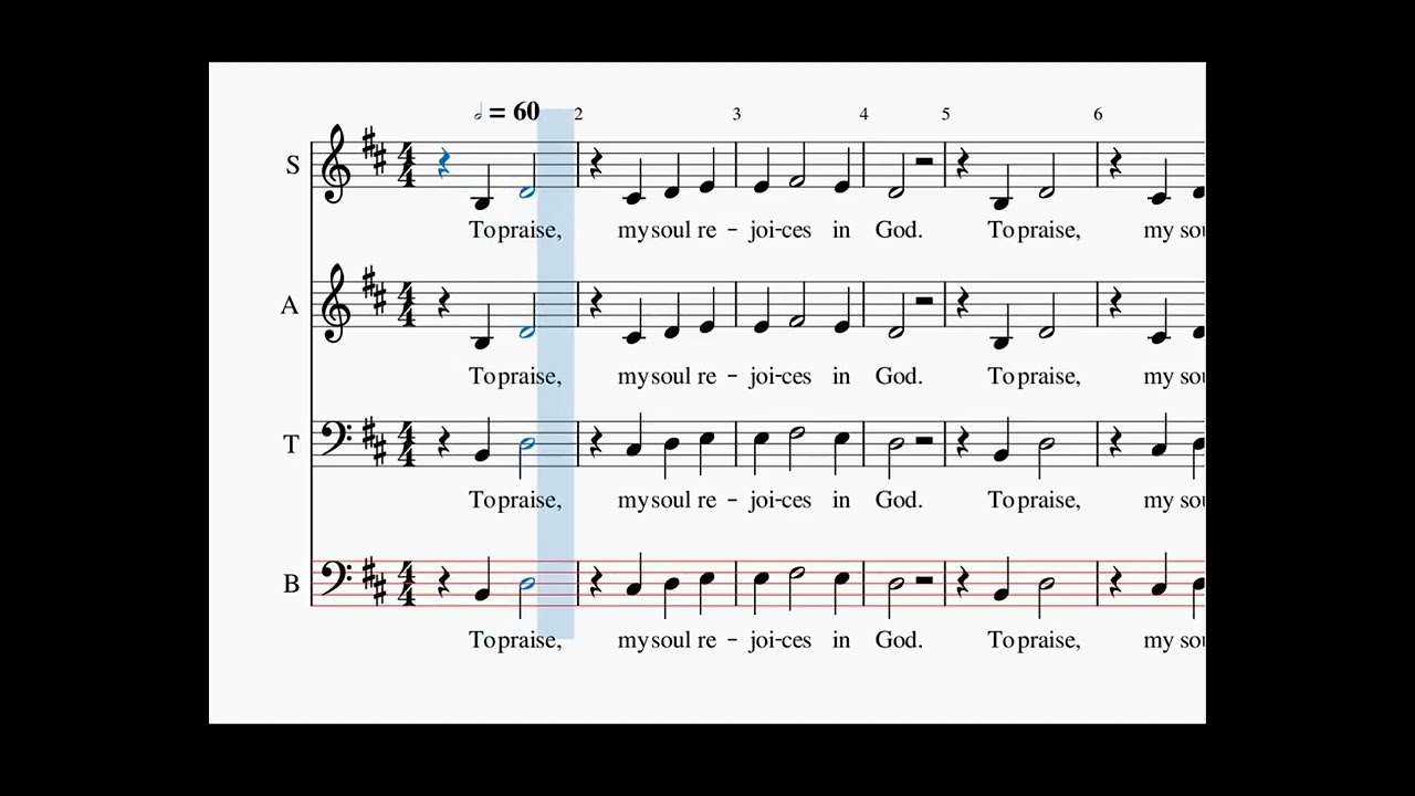 Dominican Magnificat, bass, music by Feargal King