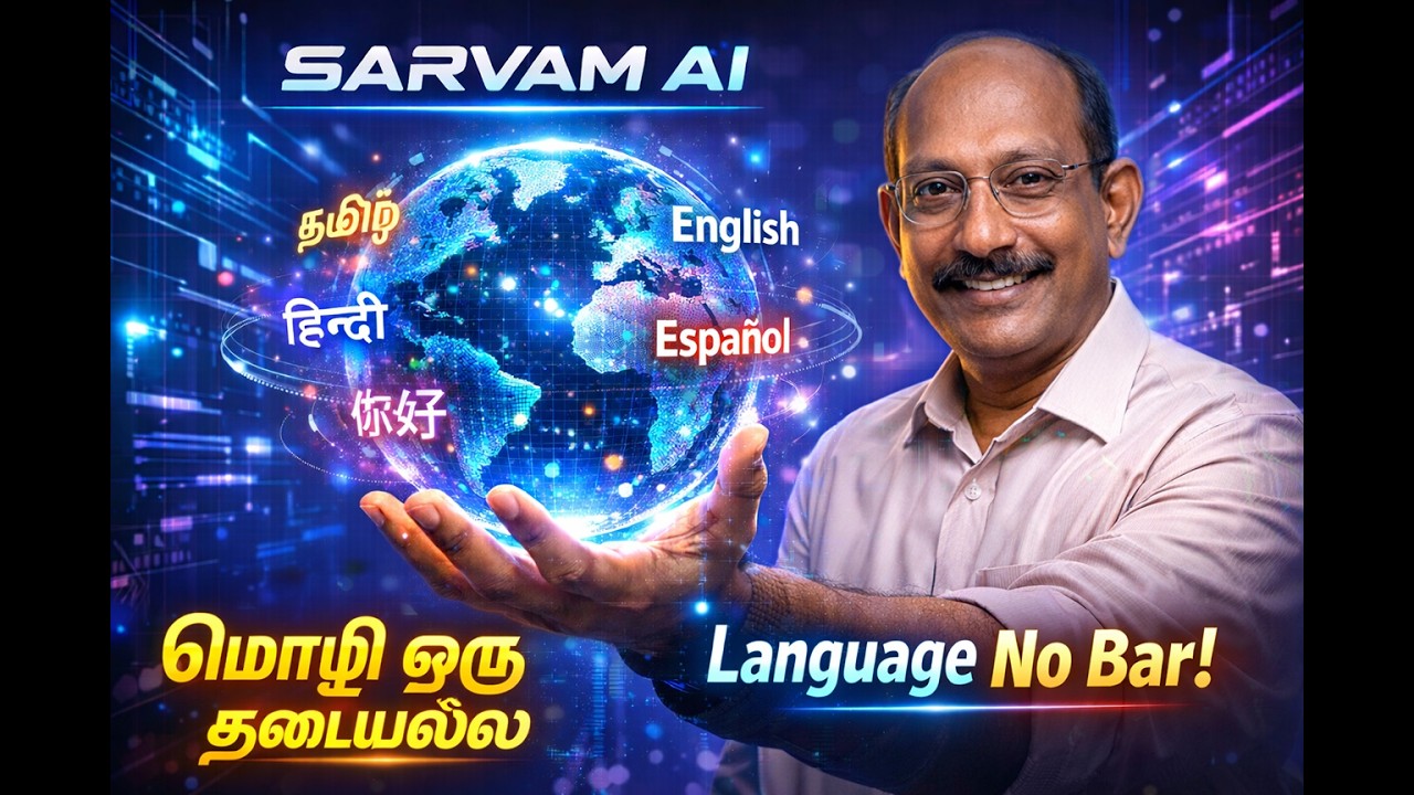 AI in Tamil 🚀 Sarvam AI | Language No Bar | Photoshop + DaVinci Resolve Edit 🔥 மொழி ஒரு தடையல்ல