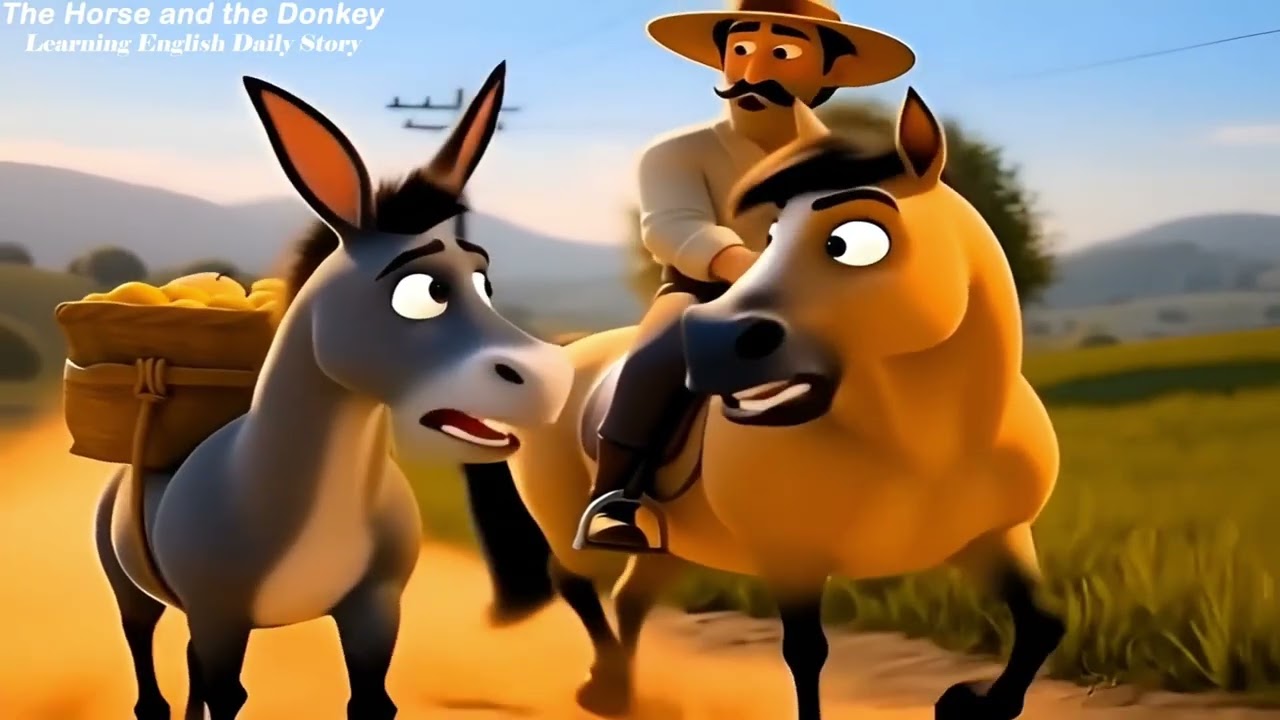 11)The Horse and the Donkey🌿Learn English Through Fun & Relaxing Stories | Daily English Practice