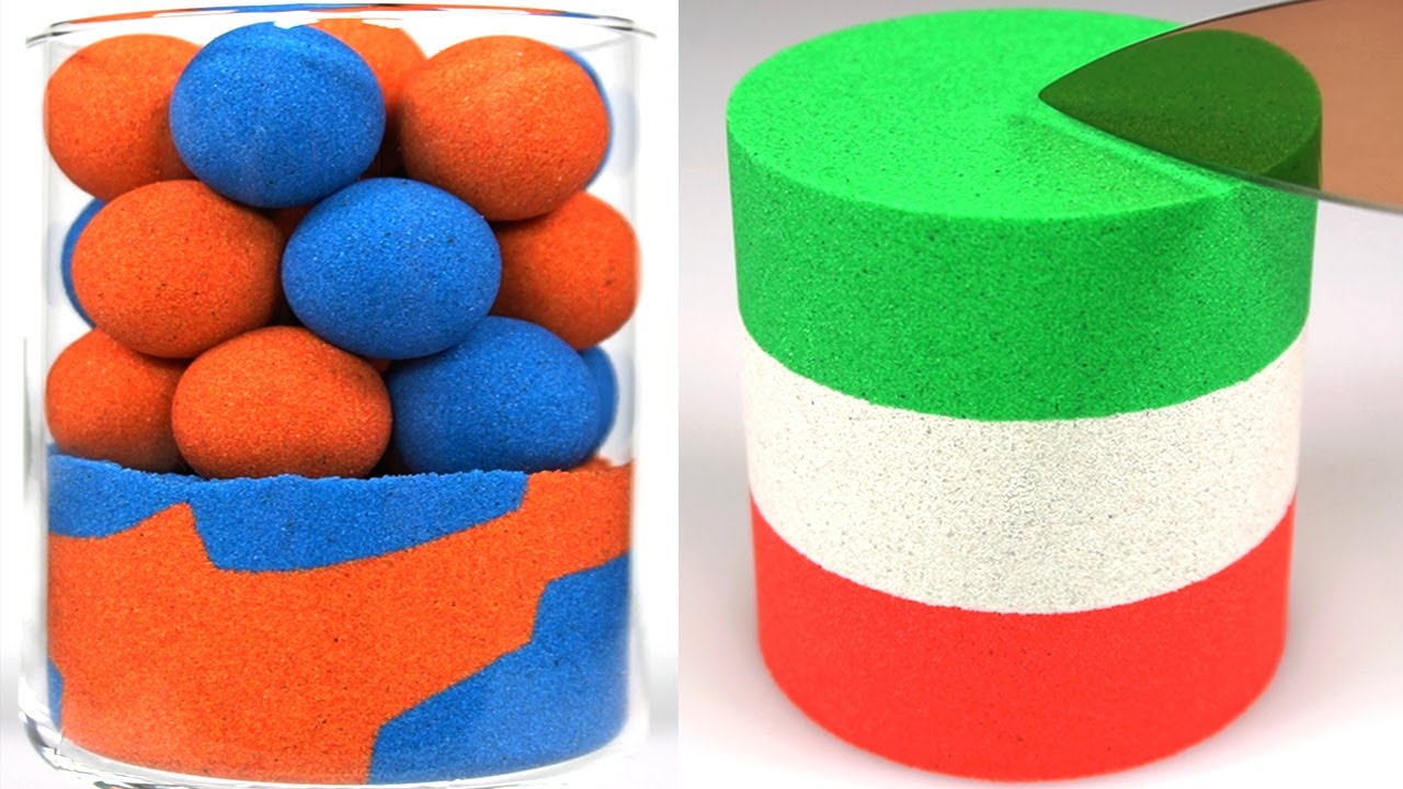 Best 힐링 모래영상 모음집 #10. The Most Satisfying Kinetic Sand ASMR Collection.