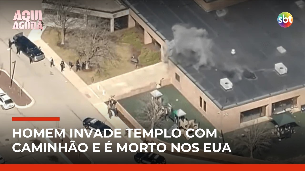 Atirador invade sinagoga nos EUA e é morto por seguranças; área é isolada pela polícia | #AquiAgora