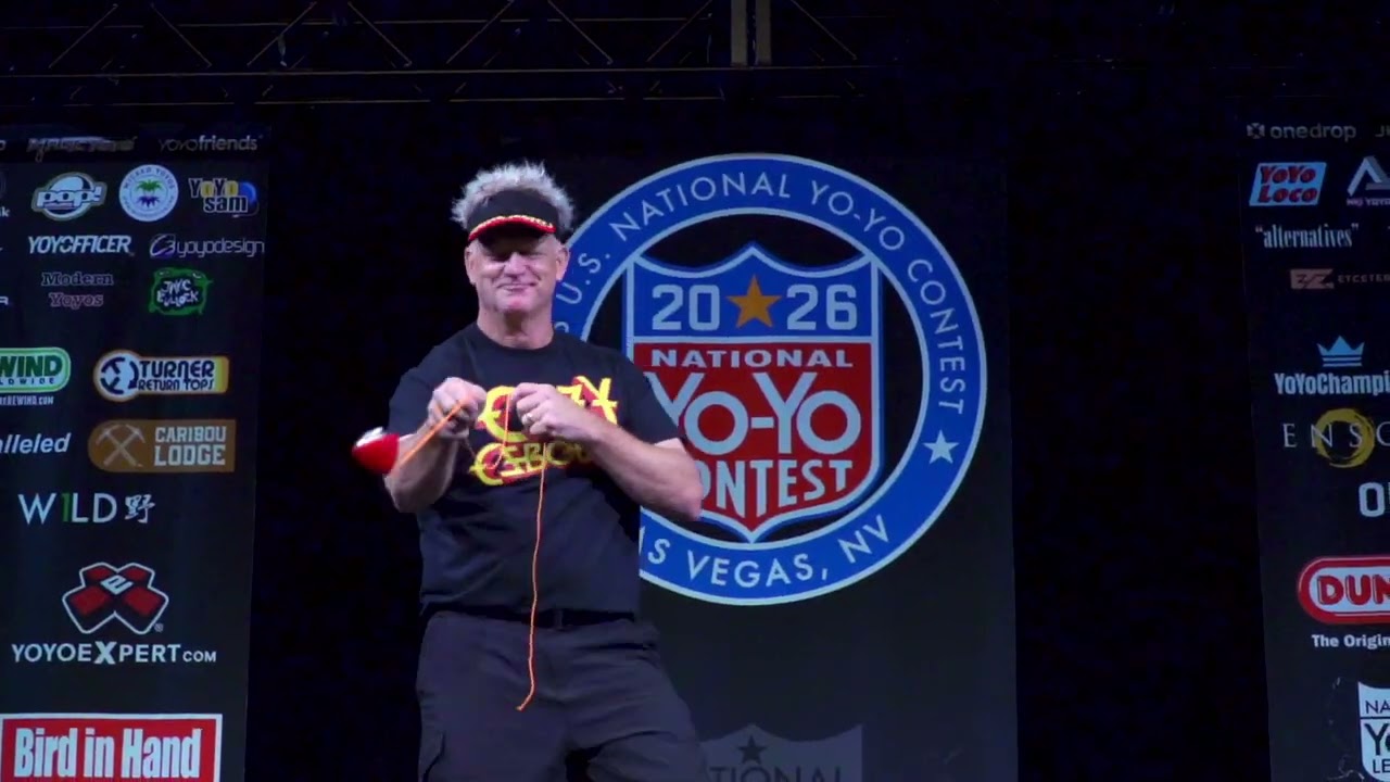 Dazzling Dave Schulte - 4th Place - Spintop Division - 2026 US Nationals - Yoyo Contest Central