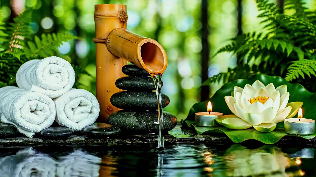 Relax Your Body and Mind 🌿 Bamboo Water Fountain for Deep Rest & Sleep
