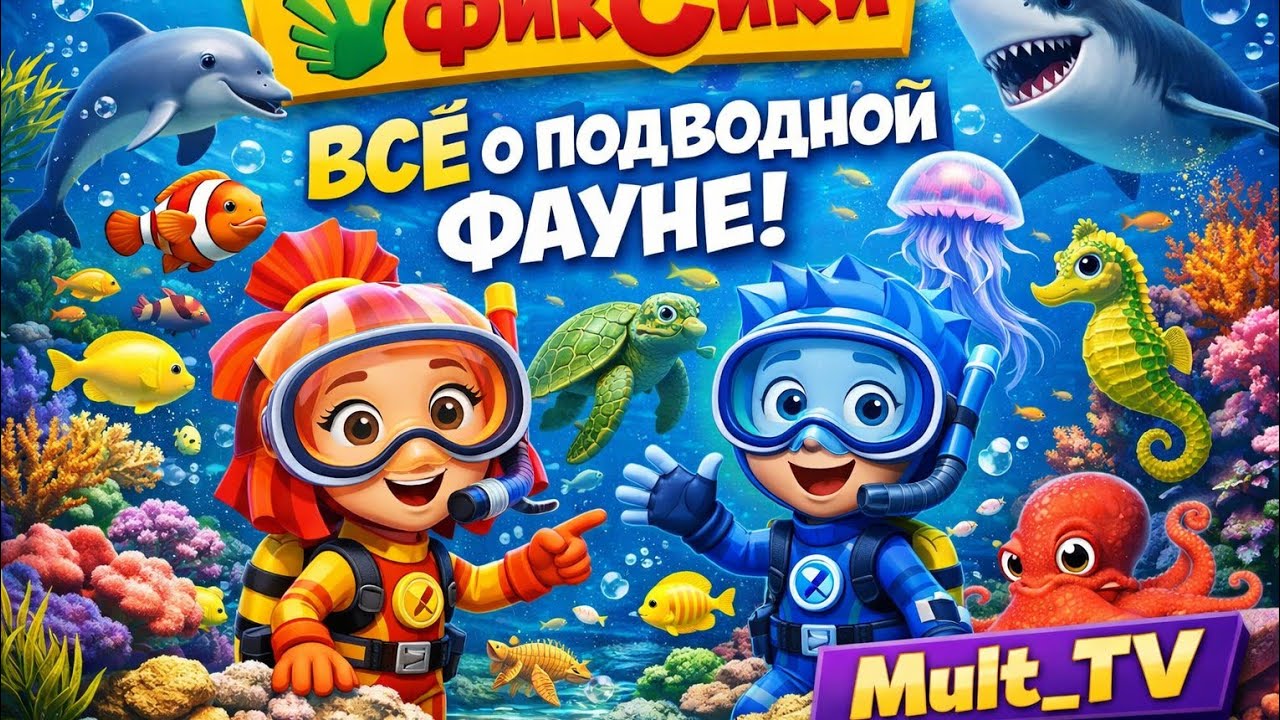 Фиксики | Всё о Подводной Фауне | Mult_TV 