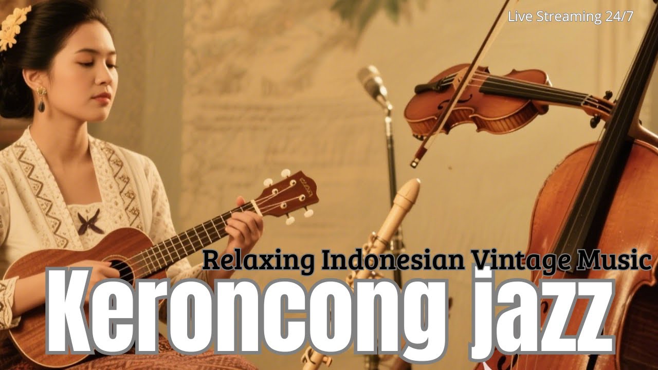 Keroncong Jazz  – Relaxing Indonesian Vintage Music and Smooth Jazz Fusion from Java
