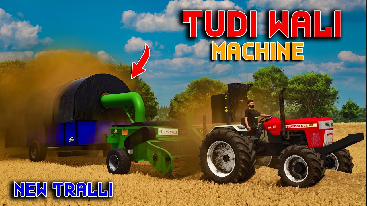 Straw Reaper🚜 Vs Swaraj 855 😨| New Tralli | FS25 | Spanker Farming