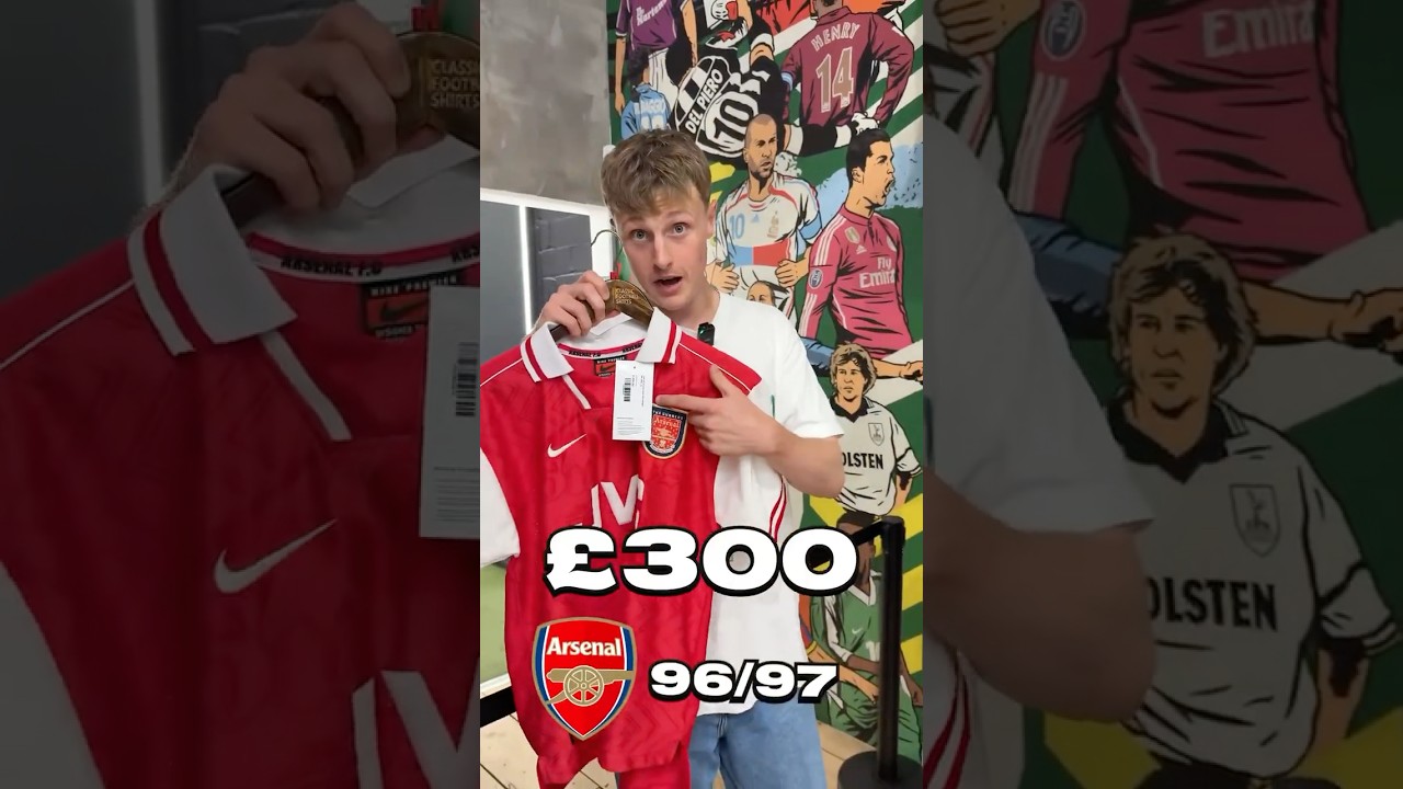 What Are The Cheapest & Most Expensive Shirts in a Football Shop? 🤔