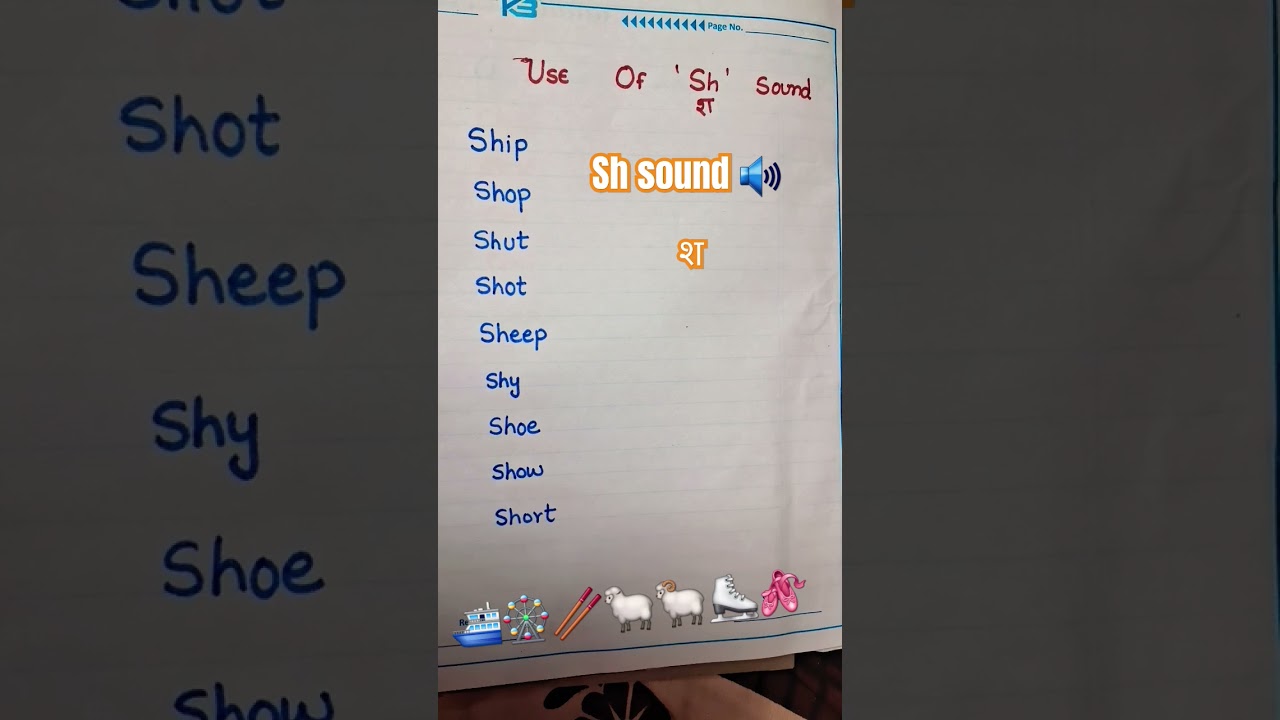 Sh sound words |Digraphs | sh sound  phonics 