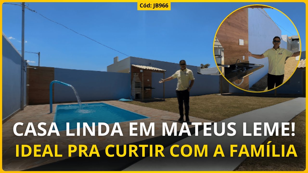 Casa incrível em Mateus Leme! Piscina e área ampla por um ótimo preço!