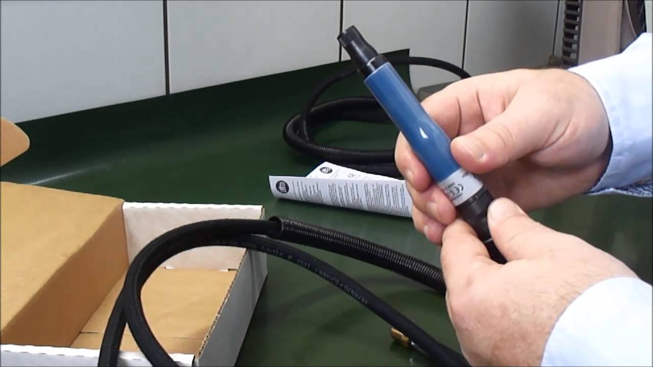 Micro Retífica Pneumatica alta velocidade ATA SP 60 e SP 75 com Ponta montada Abrasiva