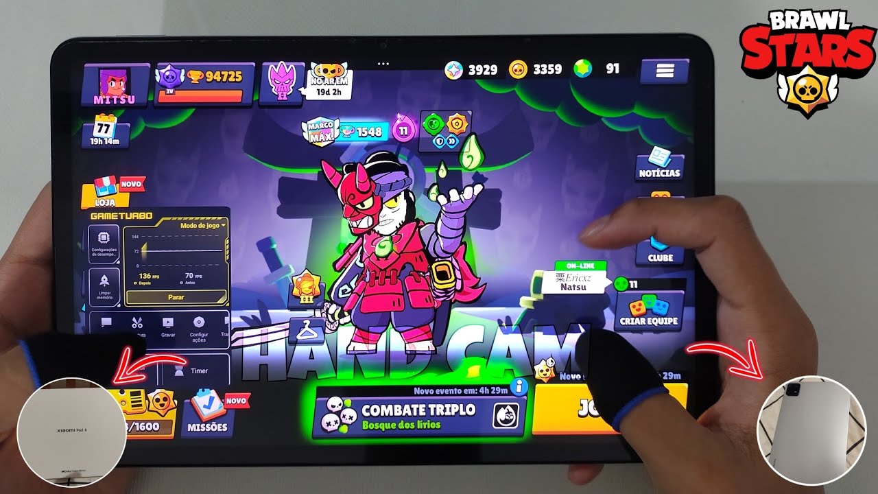 XIAOMI PAD 6 👑 KENJI 144 FPS +1500 🏆 | Ручная камера | Brawl Stars