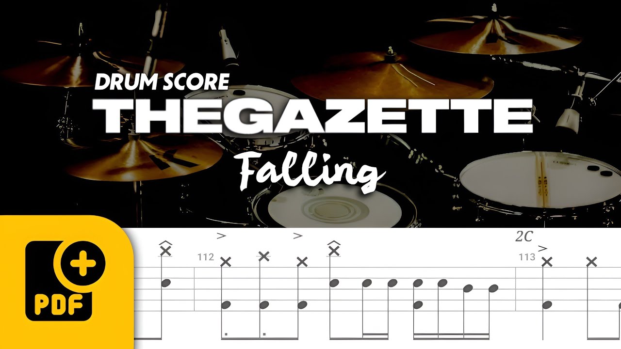 【ドラム楽譜】THE GAZETTE / FALLING【DRUM SCORE】| WITH PDF FILE 