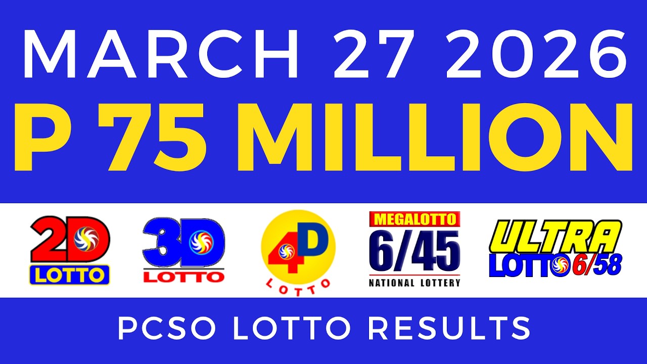 Lotto Result Today 9pm March 27 2026 Complete With Consolation Winners