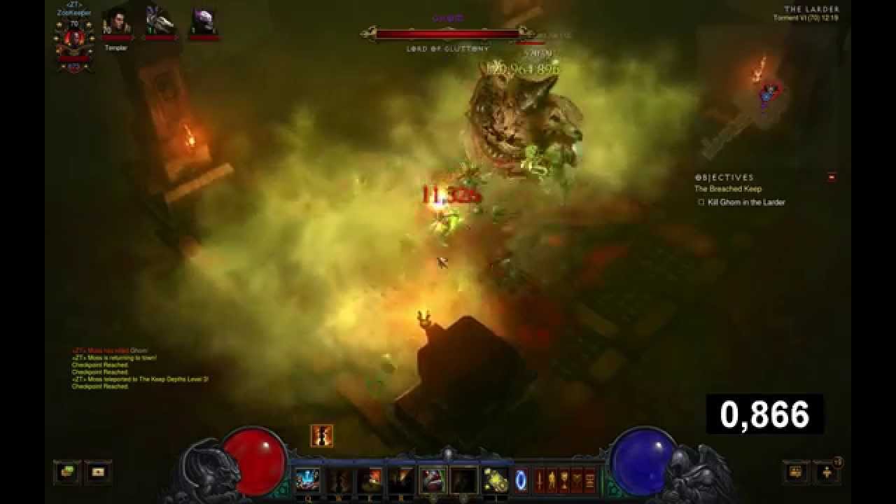 Torment 6 Ghom Speed Kill in 5 seconds (500M+ DPS)