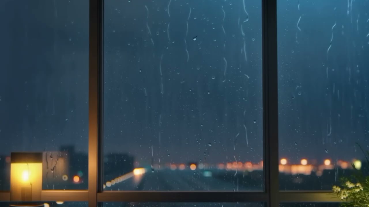 Rain Sound + Cozy Night Vibes ( 2 Hours Loop)