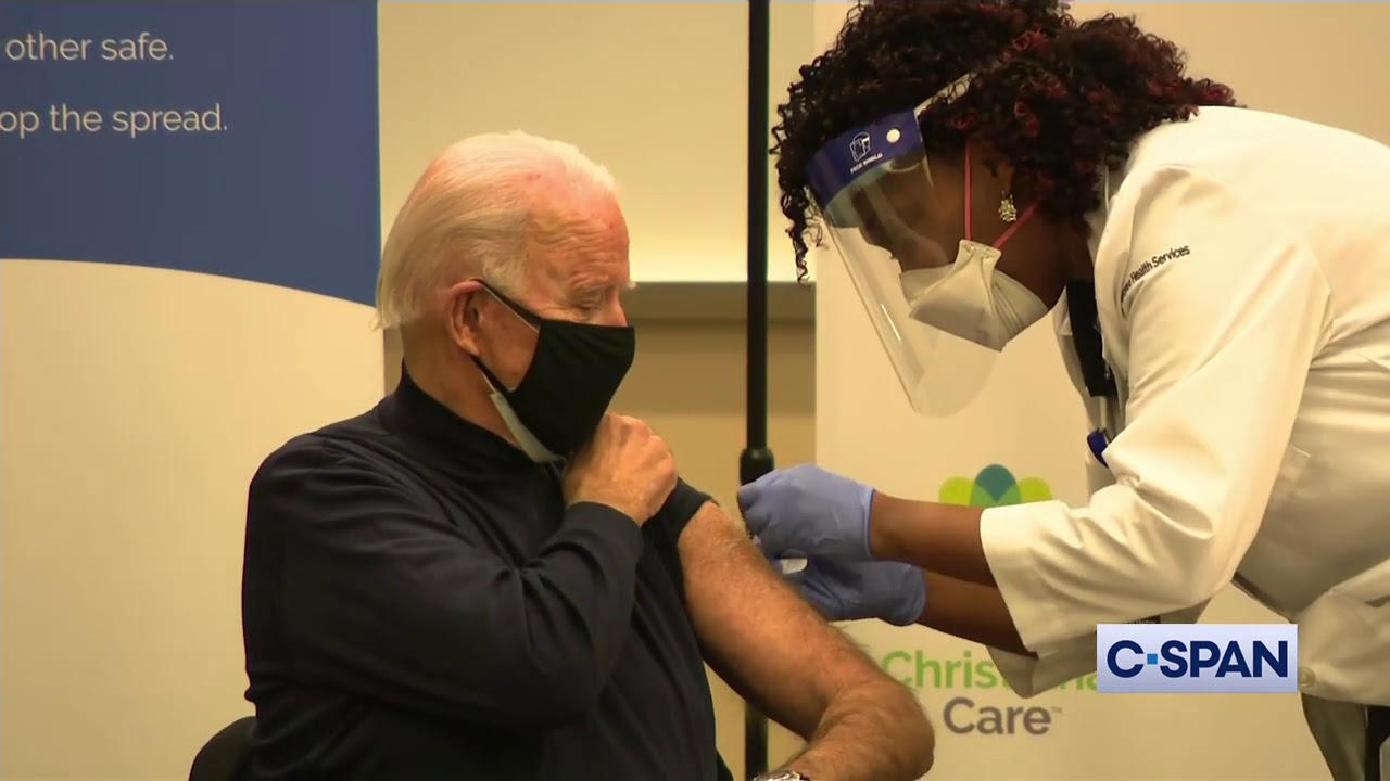 President-elect Joe Biden receives COVID-19 vaccine