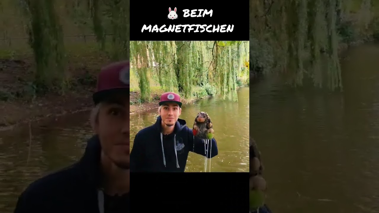 🐰 Beim Magnetfischen 🧲😅  #shorts #omg
