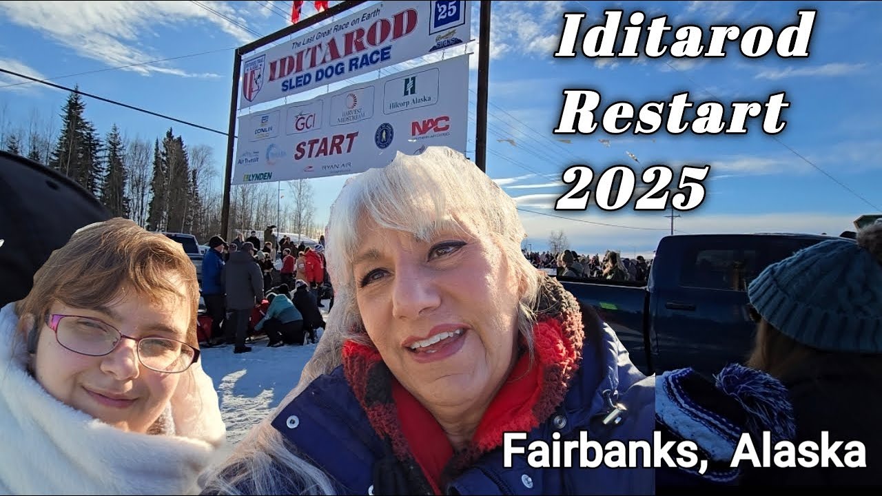 Iditarod Re-Starts in Fairbanks, Alaska 2025 | Alaskan Bears Vlogs