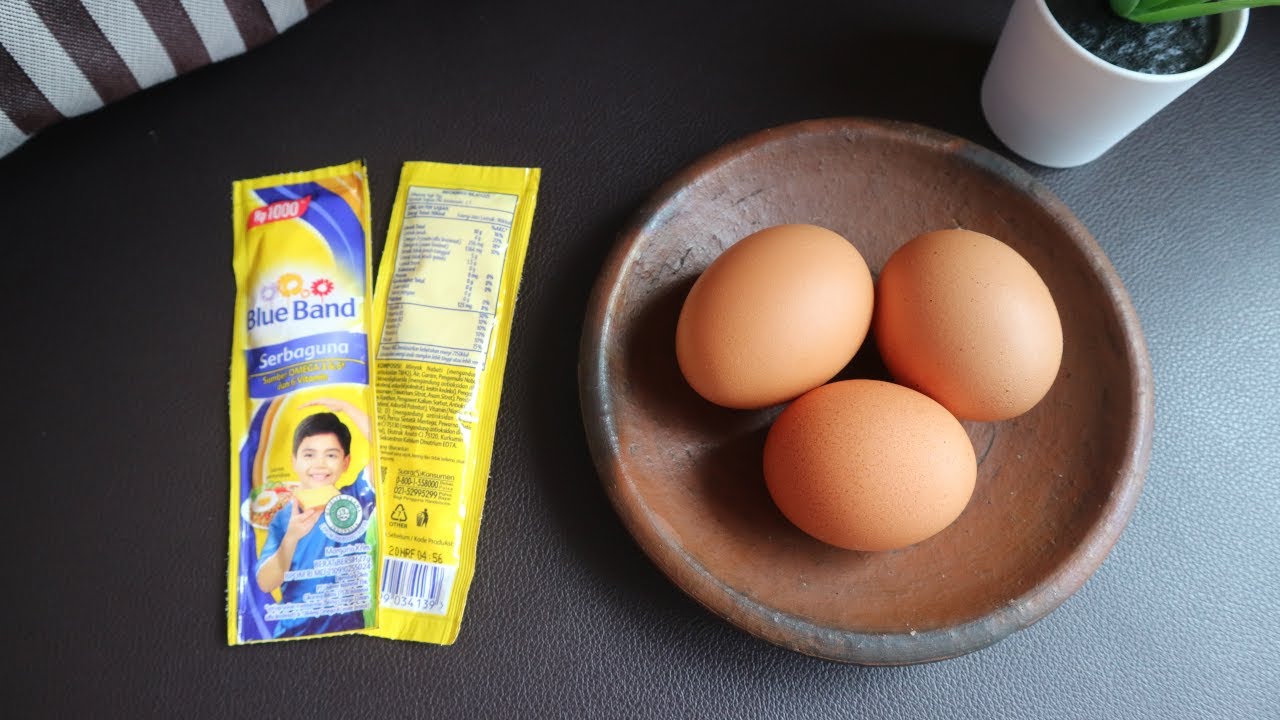 olahan telur + mentega jadi cemilan enak banget