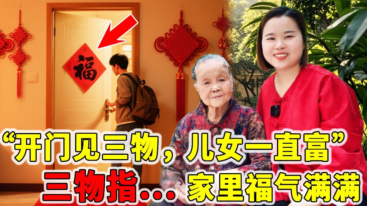 俗語“開門見三物，兒女一直富”，三物指什麼？家裡有的福氣滿滿