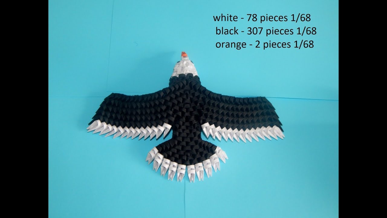 3D origami eagle || DIY paper eagle