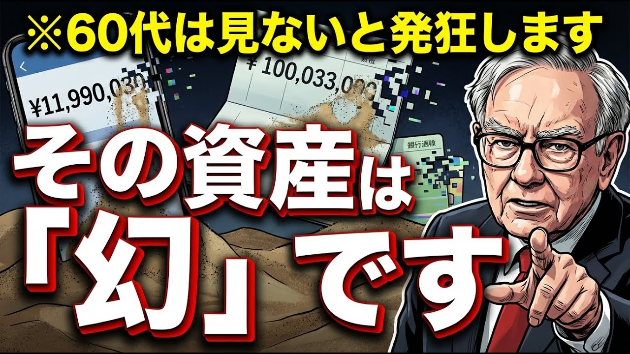 【閲覧注意】あなたの資産は「幻」です。60代を襲う「利益が減る病」と、バフェットが辿り着いた「幸福の最終結論」｜投資哲学