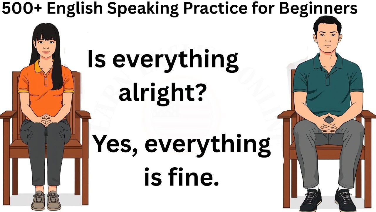 500+ English Speaking Practice for Beginners | English Listening and Speaking Practice