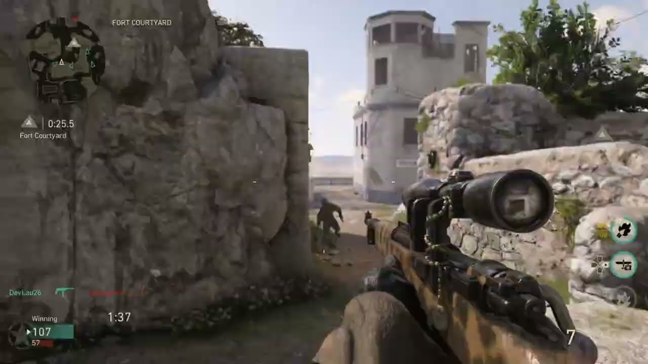SNIPER ONLY V2 ROCKET on Gibraltar with Kar98 | COD WW2 Gameplay 