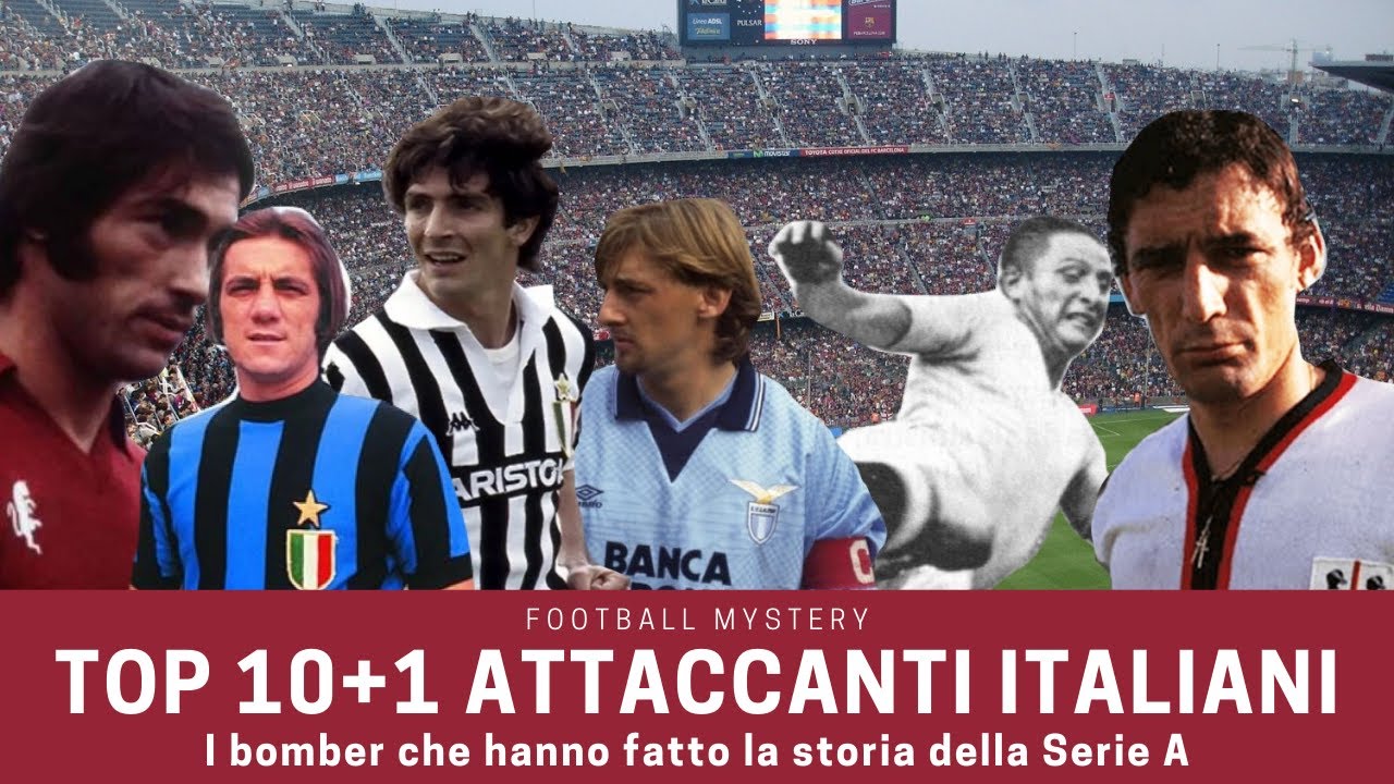 TOP 10+1 ATTACCANTI IN SERIE A: i più grandi bomber italiani della storia