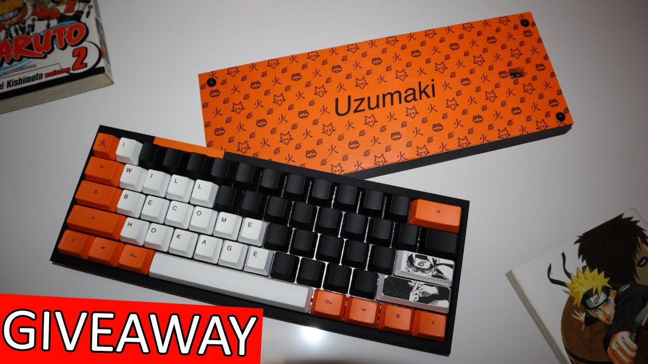 Custom Naruto Mechanical Keyboard || Tofu 60 || Gateron Ink Black || [Ani-Mech ep1]