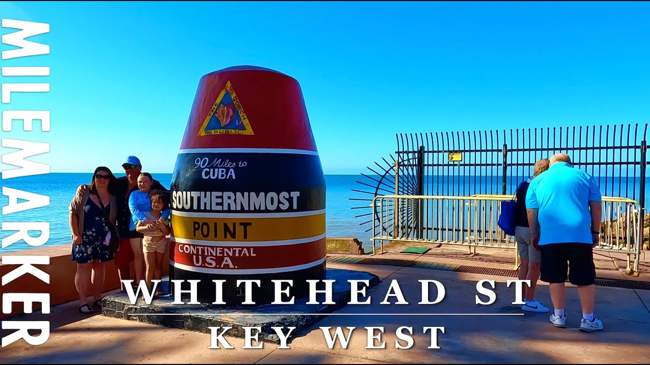 [4K] WHITEHEAD STREET - KEY WEST, FL - 4K Relaxing Tropical Scenic Walking Tour with Binaural 🎧