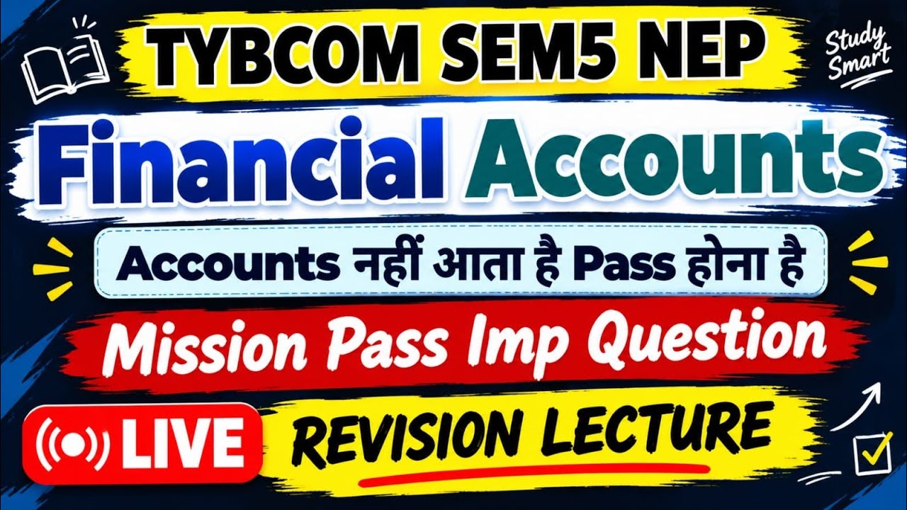 Tybcom sem5 nep|Tybaf sem5 nep |Mumbai University Exam|Most Imp Question| FINANCIAL ACCOUNTS|Ark sir