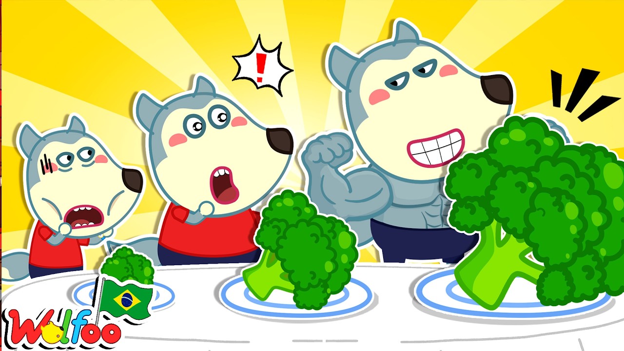 ¡Wolfoo solo comió verduras! 😱 ¿Fue buena idea? | Wolfoo em Português