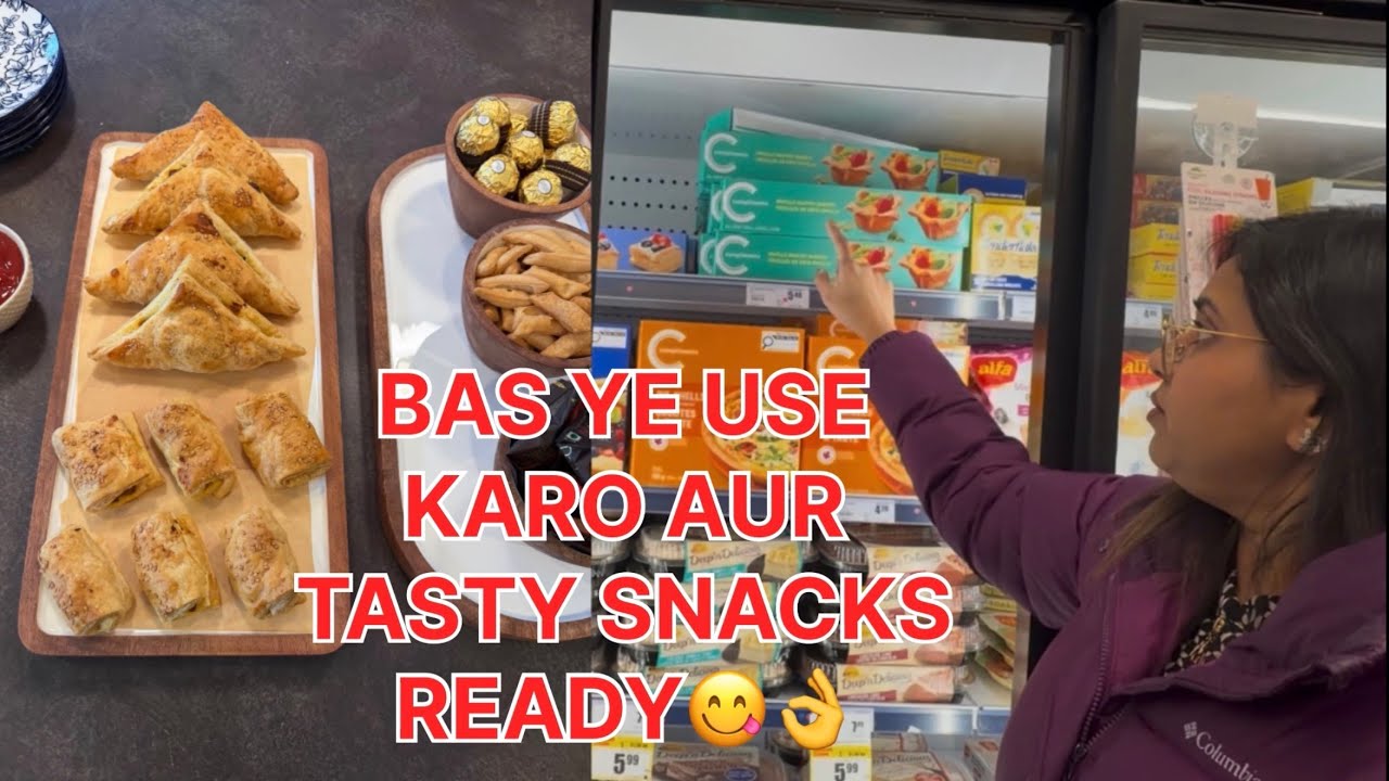 QUICK! AND EASY SNACKS BANAYE 😋😊DOSTO KO BOHOT PASAND AAYE😊👌 || #indianfamilyvlog #food #canada 