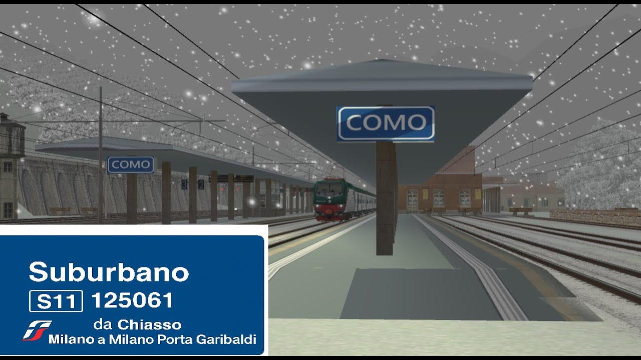 Train Simulator/Open Rails - Suburbano S11 25061 da Chiasso a Milano Porta Garibaldi