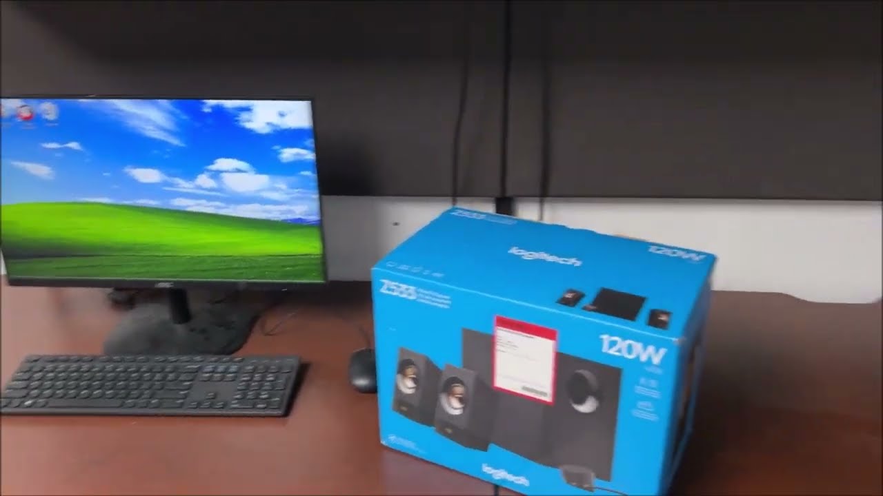 Logitech Z533 120W computer speakers 2.1 set up and review