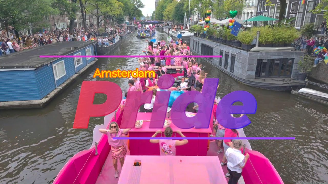 Pride Day in Amsterdam 🏳️‍🌈 | Color, Love & Celebration on the Canals!