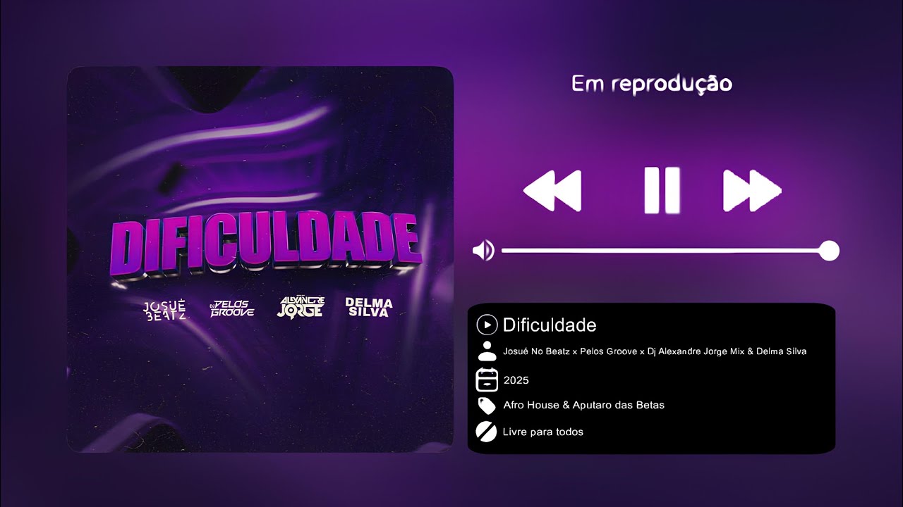 Dificuldade - Josu&eacute; No Beatz X &Eacute; Pelos Groove Dj X Dj Alexandre Jorge Mix & Delma Silva || Remix ||